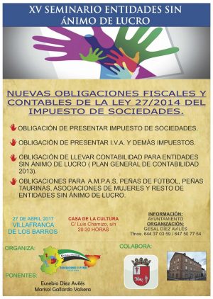 XV Seminario Entidades sin Ánimo de Lucro